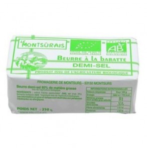 *BEURRE 1/2  SEL 250G